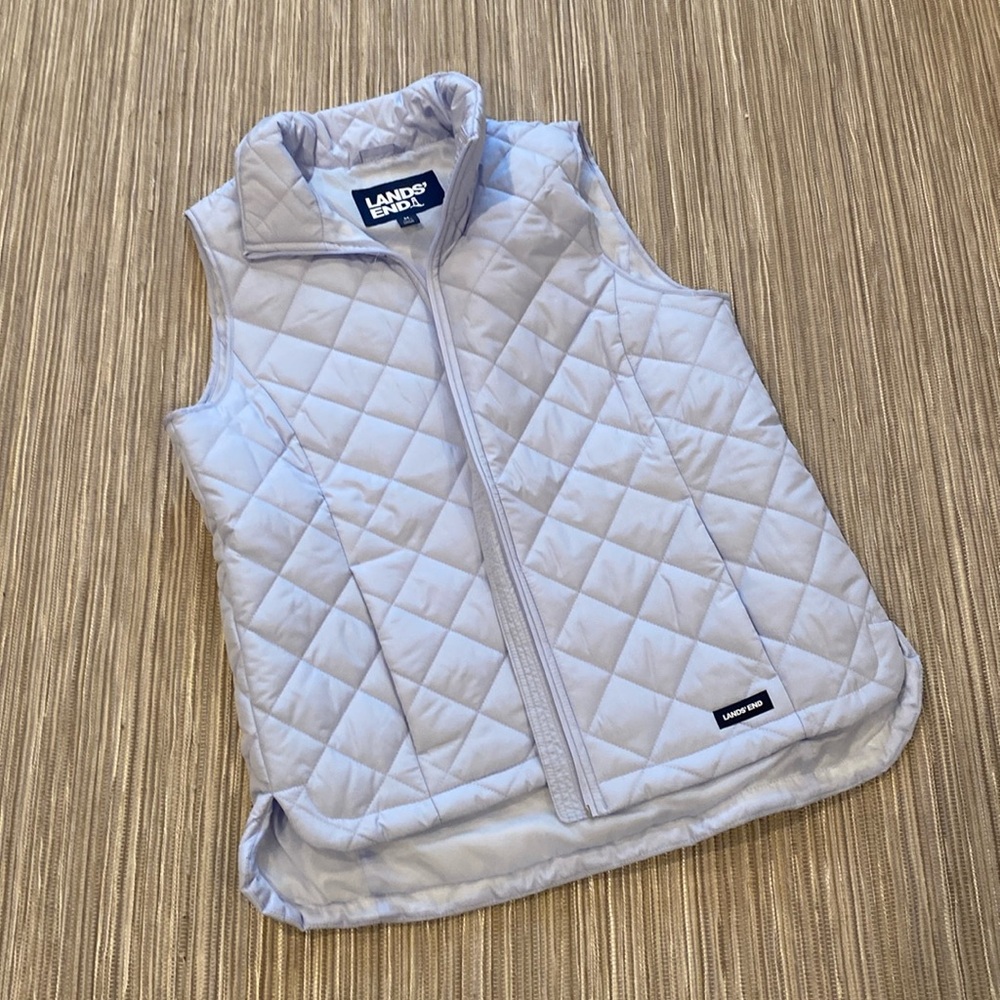 Lands end puff vest size 10-12